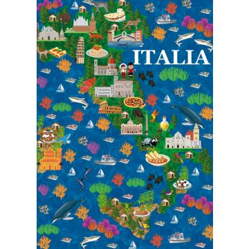 Lais Puzzle - Karte Italien - 100, 200, 500 & 1.000 Teile