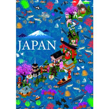 Lais Puzzle - Karte Japan - 100, 200, 500 & 1.000 Teile