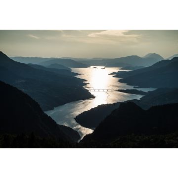 Lais Puzzle - Sonnenuntergang am Kremasta-See in Evrytania, Griechenland - 2.000 Teile