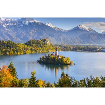 Lais Puzzle - Panoramablick auf den Bleder See vom Berg Osojnica, Slowenien - 2.000 Teile