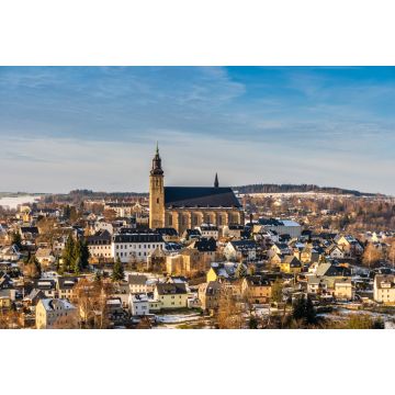 Lais Puzzle - Panorama von der Bergstadt Schneeberg im WInter - 2.000 Teile