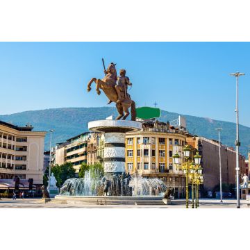 Lais Puzzle - Blick auf den Mazedonien-Platz in Skopje, Nordmazedonien - 2.000 Teile