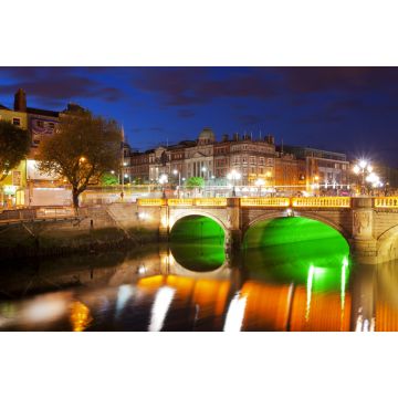 Lais Puzzle - Dublin bei Nacht, unten am Fluss Liffey - 2.000 Teile