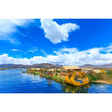 Lais Puzzle - Totora-Boot auf dem Titicaca-See nahe Puno, Peru - 2.000 Teile