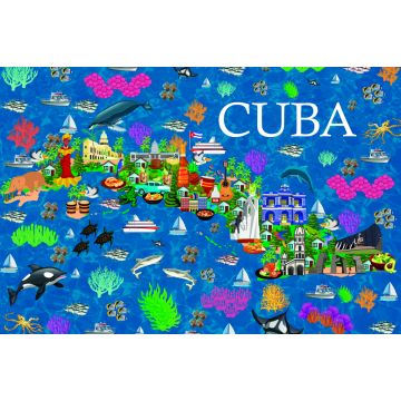 Lais Puzzle - Karte Kuba - 2.000 Teile