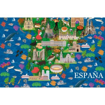 Lais Puzzle - Karte Spanien - 2.000 Teile