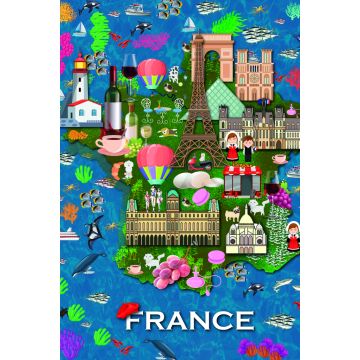 Lais Puzzle - Karte Frankreich - 2.000 Teile