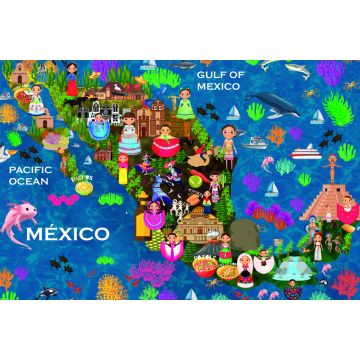 Lais Puzzle - Karte Mexiko - 2.000 Teile