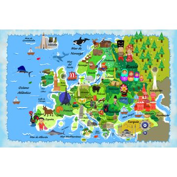 Lais Puzzle - Karte Europa in spanisch - 2.000 Teile