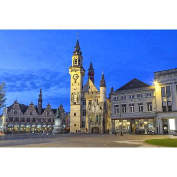 Lais Puzzle - Der Grote Markt in Aalst am Abend, Flandern, Belgien - 2.000 Teile