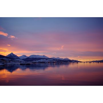 Lais Puzzle - Blick auf einen spektakulären Sonnenaufgang in der Bucht von Ushuaia, Tierra del Fuego, Argentinien - 2.000 Teile