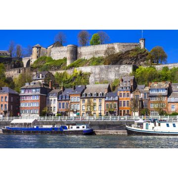 Lais Puzzle - Panoramablick auf die mittelalterliche Zitadelle in Namur, Belgien, vom Fluss aus - 2.000 Teile