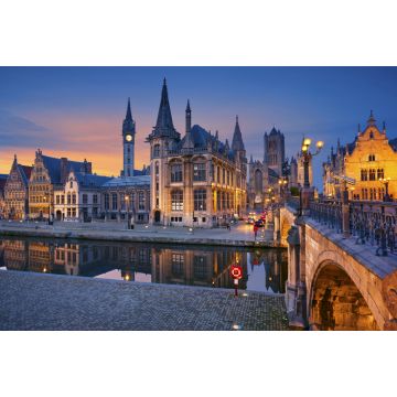 Lais Puzzle - Gent, Belgien bei Sonnenuntergang - 2.000 Teile