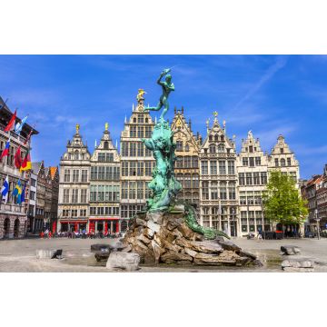Lais Puzzle - Traditionelle flämische Architektur in Belgien - Stadt Antwerpen - 2.000 Teile