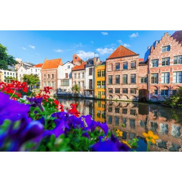 Lais Puzzle - Häuser an einem Kanal in der Altstadt von Gent, Belgien - 2.000 Teile