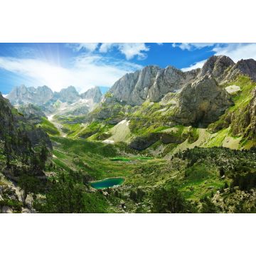Lais Puzzle - Beeindruckende Aussicht auf Bergseen in den albanischen Alpen - 2.000 Teile