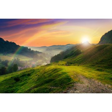 Lais Puzzle - Berghang in der Nähe des Dorfes im Morgennebel - 2.000 Teile