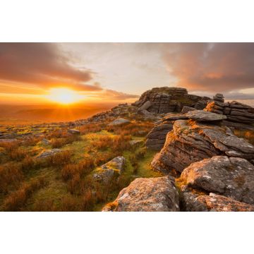 Lais Puzzle - Sonnenuntergang von King's Tor Dartmoor Devon, England - 2.000 Teile