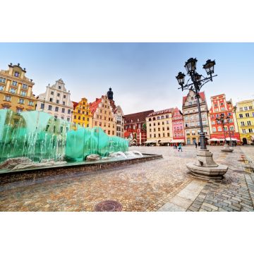 Lais Puzzle - Breslau, Polen. Der Marktplatz mit dem berühmten Springbrunnen - 2.000 Teile