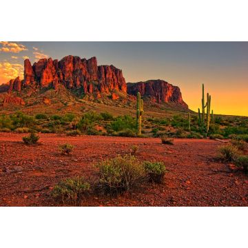 Lais Puzzle - Sonnenuntergang in der Wüste mit Berg in der Nähe von Phoenix, Arizona, USA - 2.000 Teile