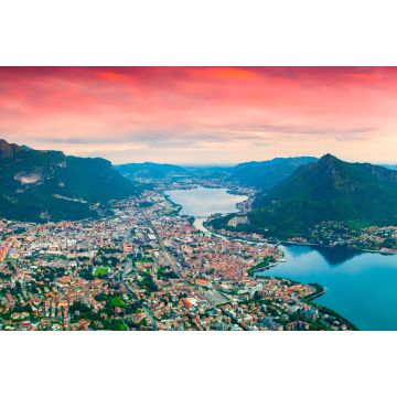 Lais Puzzle - Panorama der Stadt Lecco - 2.000 Teile