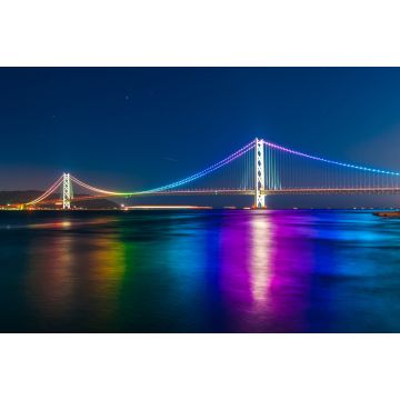 Lais Puzzle - Akashi Kaikyo Brücke am Hafen von Kobe, Japan - 2.000 Teile