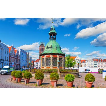 Lais Puzzle - Blick auf den Schwer-Marktplatz in der Altstadt von Wismar, Deutschland. - 2.000 Teile