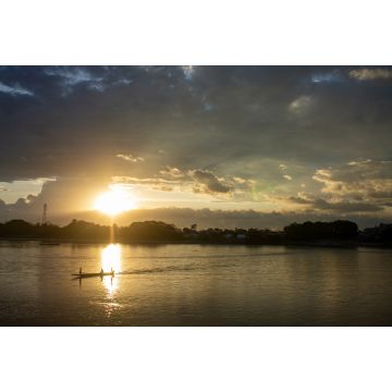 Lais Puzzle - Sonnenuntergang in den östlichen Ebenen, Arauquita Arauca, am Arauca-Fluss, Kolumbien - 2.000 Teile