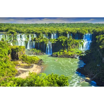 Lais Puzzle - Argentinien - Misiones - Iguazu-Wasserfälle - Der beeindruckende Panoramablick auf die argentinische Seite der Iguazu-Wasserfälle und die Bäche, die in den Parana-Fluss fließen, von der brasilianischen Seite aus - 2.000 Teile