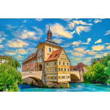 Lais Puzzle - Das alte Rathaus über der Regnitz in Bamberg, Franken, Bayern, Deutschland - 2.000 Teile