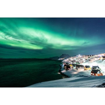 Lais Puzzle - Aurora Borealis (Nordlicht) über dem Nachthimmel von Nuuk, der Hauptstadt von Grönland - 2.000 Teile