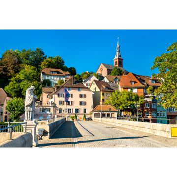 Lais Puzzle - Brücke von Laufen über den Rhein in Laufenburg, Schweiz und Deutschland - 2.000 Teile