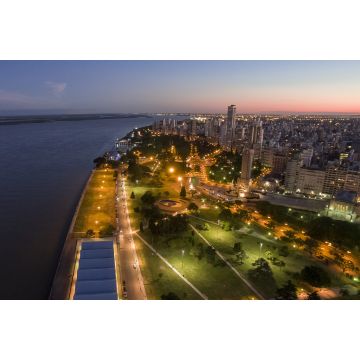Lais Puzzle - Blick auf den Sonnenuntergang in der Stadt Rosario, Santa Fe, Argentinien - 2.000 Teile