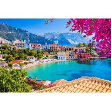 Lais Puzzle - Kefalonia, Griechenland. Buntes Dorf Assos auf Kefalonia, Griechenland - 2.000 Teile