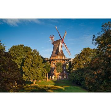 Lais Puzzle - Ansicht einer alten Windmühle in Bremen, Deutschland - 2.000 Teile