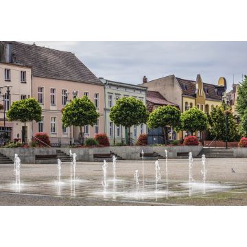 Lais Puzzle - Brunnen auf dem Freiheitsplatz in der Stadt Czarnkow, Region Großpolen (Wielkopolska), Polen - 2.000 Teile