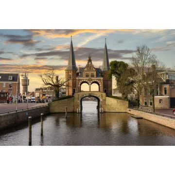 Lais Puzzle - Der Waterpoort in Sneek (Friesland, Niederlande) während eines schönen Sonnenuntergangs/Sonnenaufgangs - 2.000 Teile
