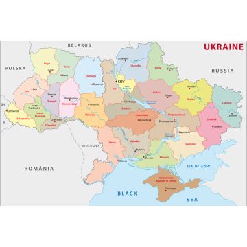 Lais Puzzle - Ukraine Administrativ Verwaltungsgliederung - 2.000 Teile