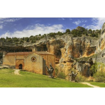 Lais Puzzle - Templerkirchen-Panorama in Flusswölfe Schlucht in Soria, Spanien - 2.000 Teile