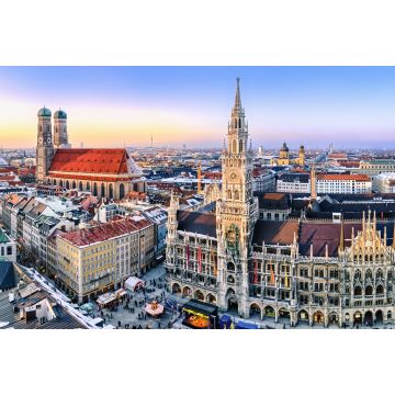 Lais Puzzle - Panorama München Innenstadt im Abendlicht - 2.000 Teile