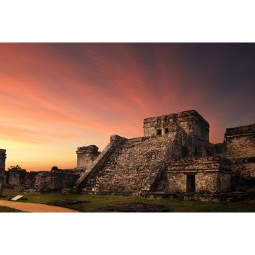 Lais Puzzle - Castillo-Festung bei Sonnenuntergang in der alten Maya-Stadt Tulum, Mexiko - 2.000 Teile