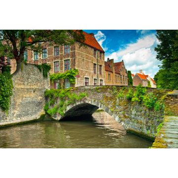Lais Puzzle - Häuser entlang der Kanäle von Brügge oder Bruges, Belgien - 2.000 Teile