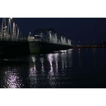 Lais Puzzle - Vilsundbrücke, Morsø bei Nacht beleuchtet - 2.000 Teile