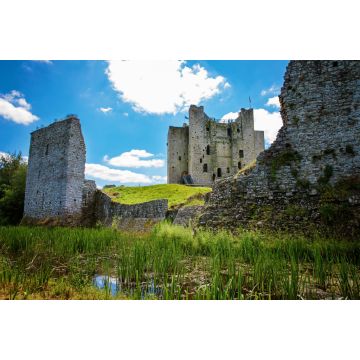 Lais Puzzle - Ein Panoramablick auf die Burg Trim in der Grafschaft Meath am Fluss Boyne, Irland. Es ist die größte anglonormannische Burg in Irland. - 2.000 Teile