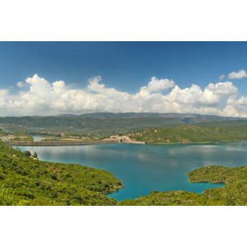 Lais Puzzle - Blick auf den künstlichen See von Kastraki, in der Nähe der Stadt Agrinio in Mittelgriechenland - 2.000 Teile