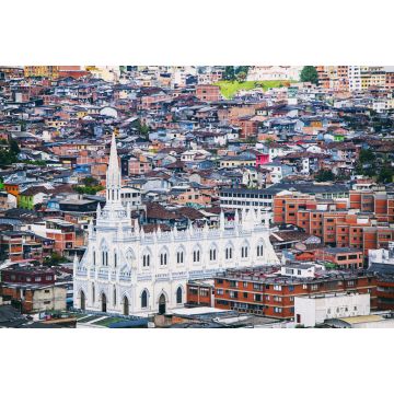 Lais Puzzle - Panoramablick auf die Stadt Manizales, ihre Häuser und ihre Kirche, in Caldas, Kolumbien - 2.000 Teile