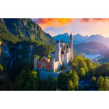 Lais Puzzle - Ansicht von Schloss Neuschwanstein, Füssen, Bayern, Deutschland - 2.000 Teile