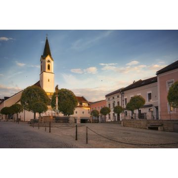 Lais Puzzle - Marktplatz in Bad Kötzting bei Sonnenaufgang - 2.000 Teile