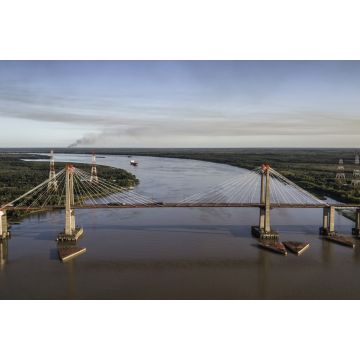 Lais Puzzle - Die Zarate-Brazo-Largo-Brücken sind zwei Schrägseilbrücken für den Straßen- und Eisenbahnverkehr in Argentinien, die den Fluss Parana zwischen den Städten Zarate, Buenos Aires, und Brazo Largo, Entre Rios, überqueren. - 2.000 Teile