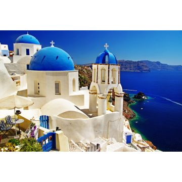 Lais Puzzle - schöne Santorini-Ansicht der Caldera mit Kirchen - 2.000 Teile
